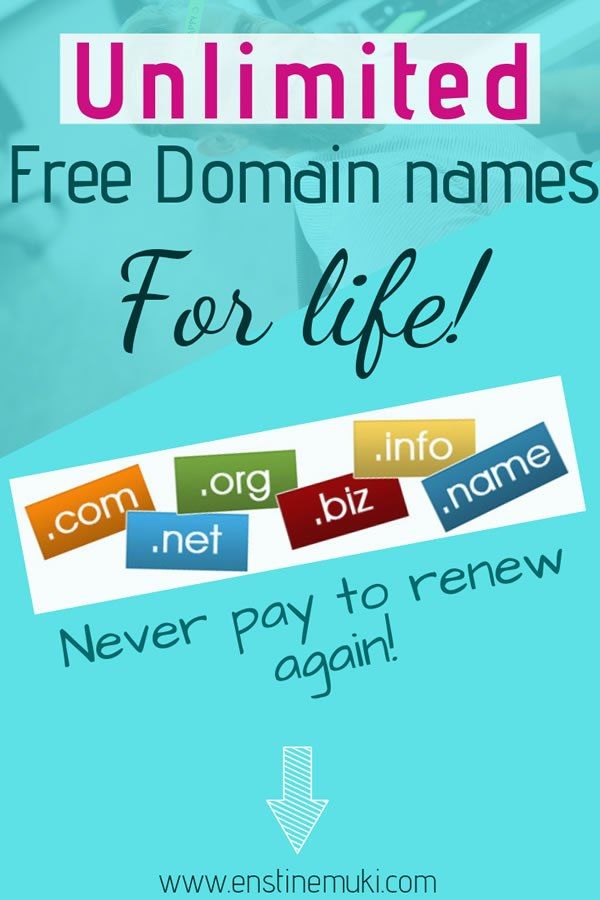 How to get your free domain name for life No registration or renewal fees 
