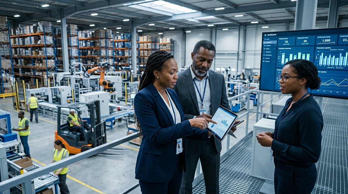 ERP systems Kenya dashboard showing business data and operational management